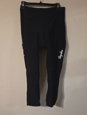 Rapha Black Cycling Leggings with White Logo